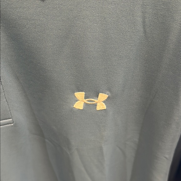 Under Armour Blue Polo Shirt Classic Collar Dri Fit Short Sleeves - Picture 4 of 6
